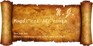 Magóczi Jácinta névjegykártya